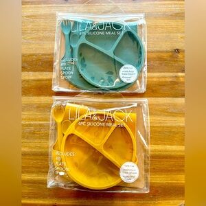 Lila & Jack Silicone Meal Set - Green and Yellow
